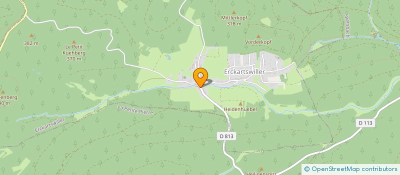 localisation de l'entreprise LE PETIT HARSCOET  ERCKARTSWILLER