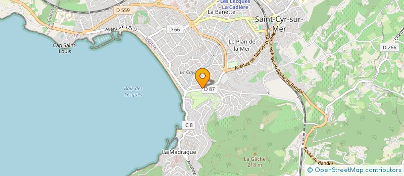 localisation de l'entreprise LE PETIT HERISSON à SAINT-CYR-SUR-MER