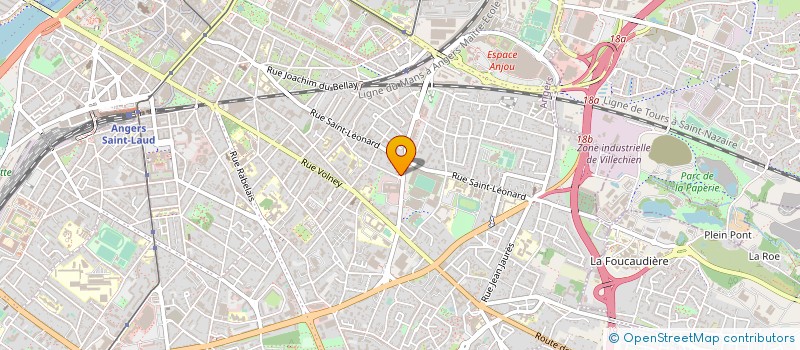 localisation de l'entreprise LE PETIT HOCHE à ANGERS