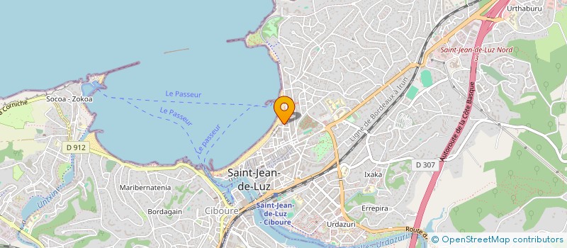 localisation de l'entreprise LE PETIT HOTEL à SAINT-JEAN-DE-LUZ