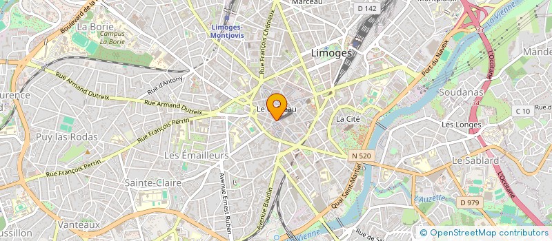 localisation de l'entreprise LE PETIT ILOT à LIMOGES