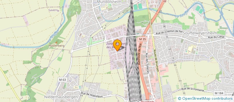 localisation de l'entreprise LE PETIT IMMO  MUNDOLSHEIM