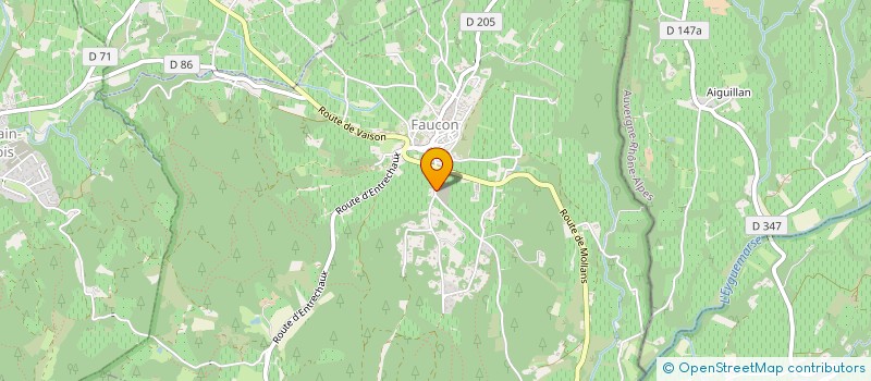 localisation de l'entreprise LE PETIT JAS  FAUCON