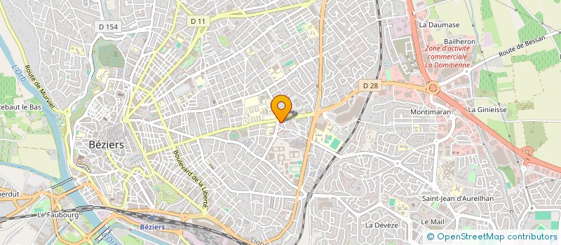 localisation de l'entreprise LE PETIT KAWA à BEZIERS