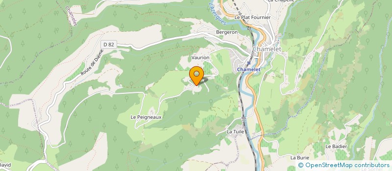 localisation de l'entreprise LE PETIT LAC  CHAMELET