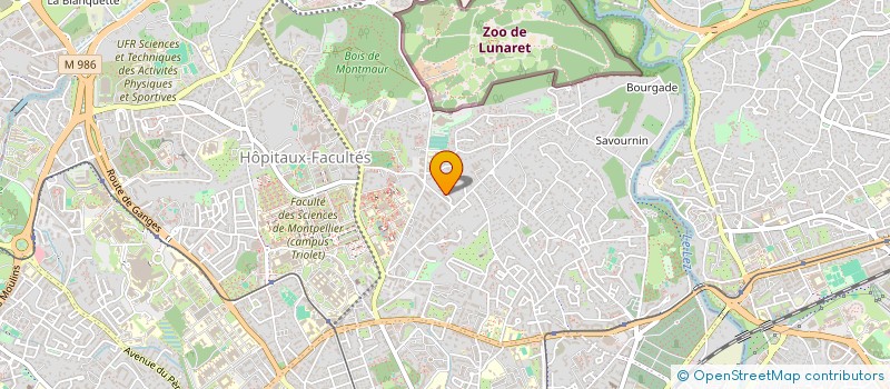 localisation de l'entreprise LE PETIT LAURIER à MONTPELLIER