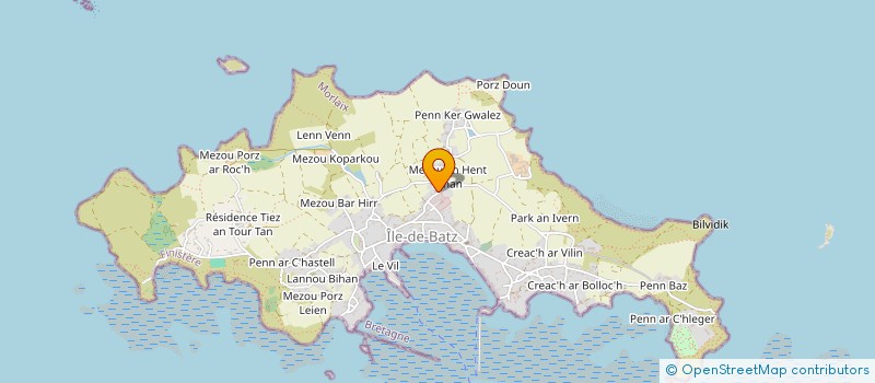 localisation de l'entreprise LE PETIT LAVEUR  ILE-DE-BATZ