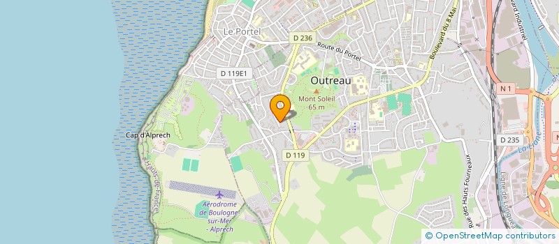 localisation de l'entreprise LE PETIT LIGNEUR à OUTREAU