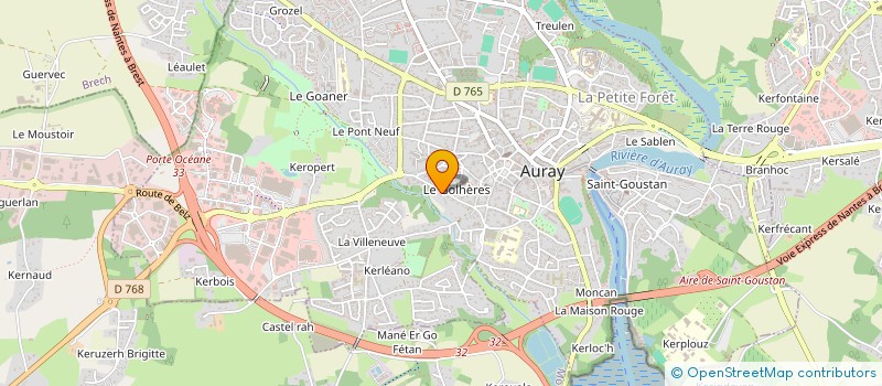 localisation de l'entreprise LE PETIT LOCH à AURAY