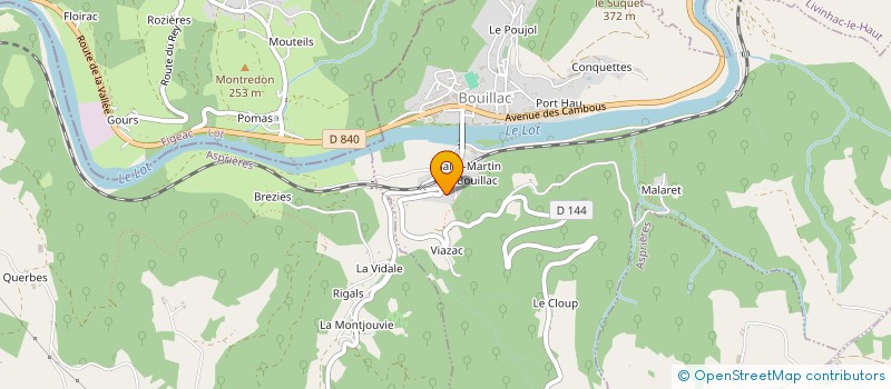 localisation de l'entreprise LE PETIT LUCHON  BOUILLAC