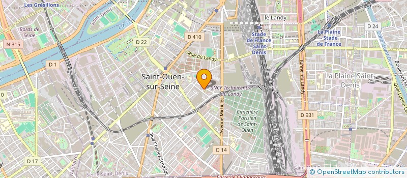 localisation de l'entreprise LE PETIT LUXEMBOURG à SAINT-OUEN-SUR-SEINE
