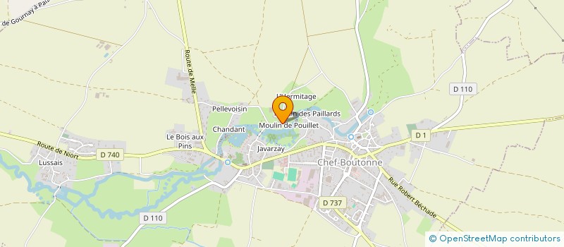 localisation de l'entreprise LE PETIT MABOIT à CHEF-BOUTONNE