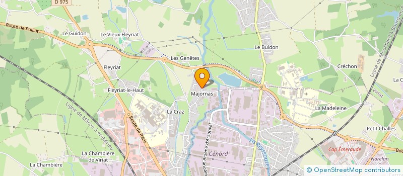 localisation de l'entreprise LE PETIT MAJORNAS  VIRIAT