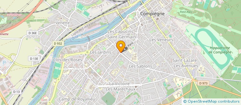 localisation de l'entreprise LE PETIT MANDARIN à COMPIEGNE