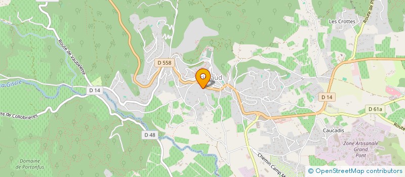 localisation de l'entreprise LE PETIT MARCHE  GRIMAUD