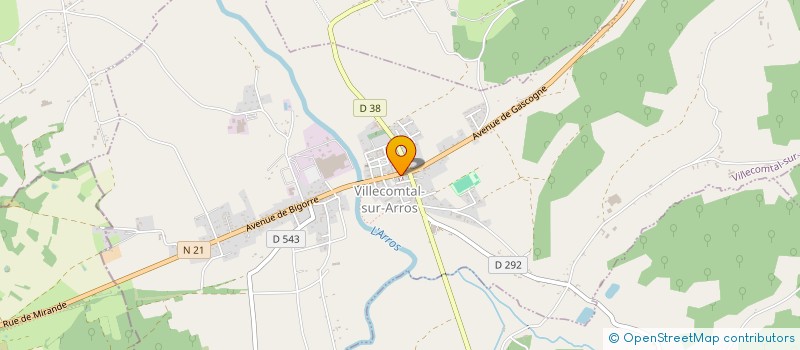 localisation de l'entreprise LE PETIT MARCHE  VILLECOMTAL-SUR-ARROS