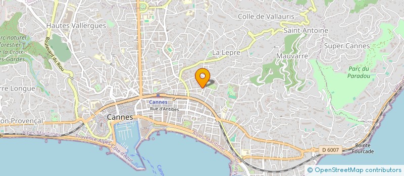 localisation de l'entreprise LE PETIT MARCHE BIO à CANNES