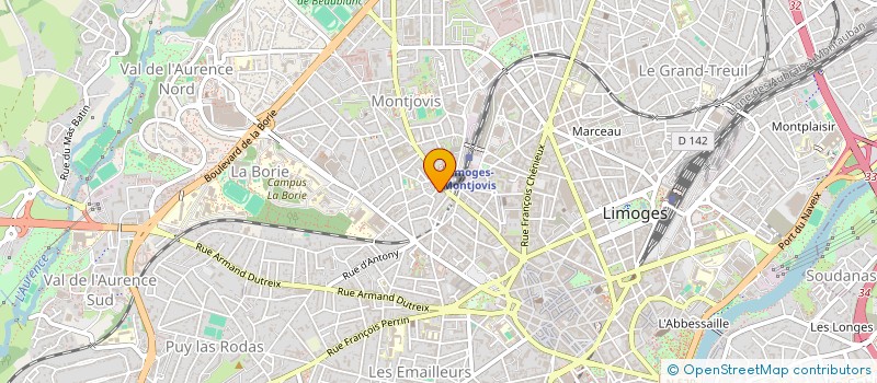 localisation de l'entreprise LE PETIT MARCHE D'ELODIE à LIMOGES
