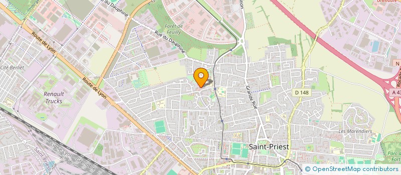 localisation de l'entreprise LE PETIT MARCHE DE LA JOIE  SAINT-PRIEST