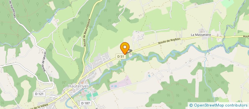 localisation de l'entreprise LE PETIT MARCHE DE SAINT GERMAIN  HAUTERIVES