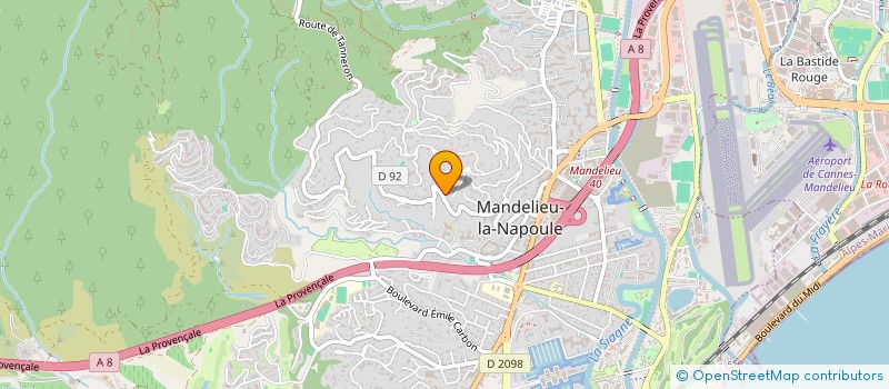localisation de l'entreprise LE PETIT MARQUIS à MANDELIEU-LA-NAPOULE