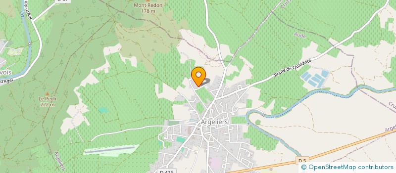 localisation de l'entreprise LE PETIT MARTINCOL  ARGELIERS