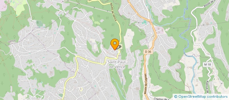 localisation de l'entreprise LE PETIT MAS à SAINT-PAUL-DE-VENCE