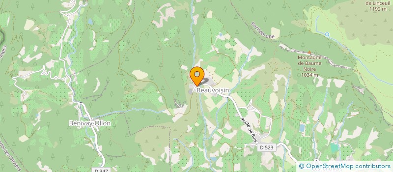 localisation de l'entreprise LE PETIT MAS THYM  BEAUVOISIN