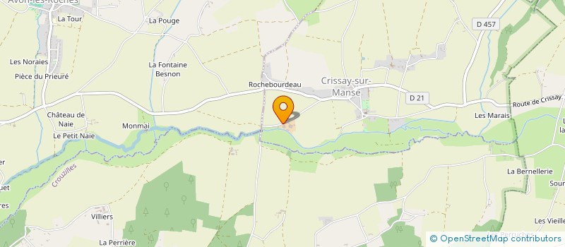localisation de l'entreprise LE PETIT MAURICE  CRISSAY SUR MANSE