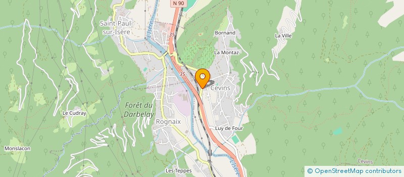 localisation de l'entreprise LE PETIT MAZOT  CEVINS