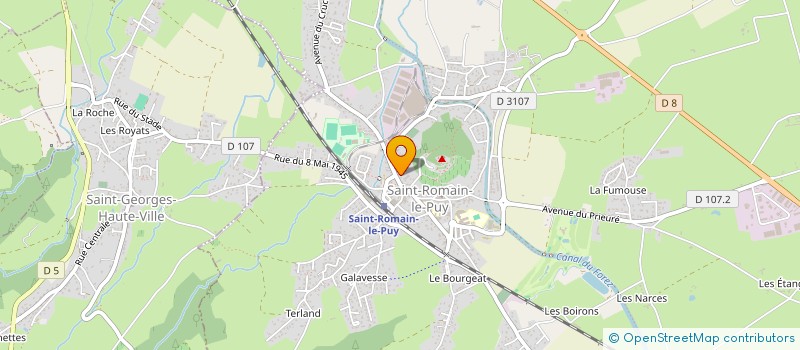 localisation de l'entreprise LE PETIT MEDIA  SAINT-ROMAIN-LE-PUY