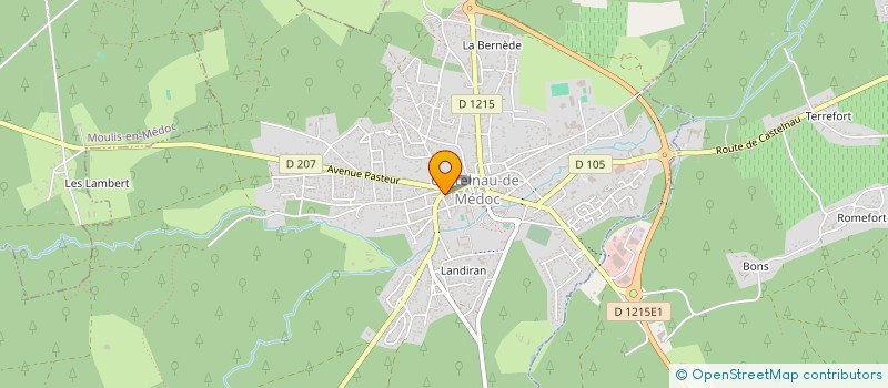 localisation de l'entreprise LE PETIT MEDOC HOLDING MULTISERVICES 2  CASTELNAU-DE-MEDOC