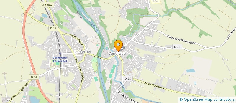 localisation de l'entreprise LE PETIT MERLE à VENERQUE