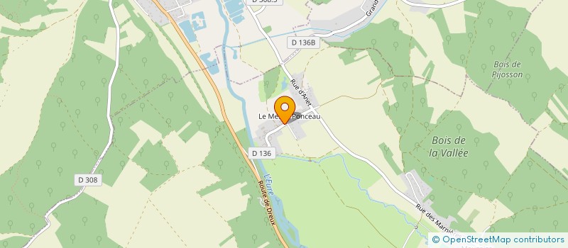 localisation de l'entreprise LE PETIT MESNIL à VILLEMEUX-SUR-EURE