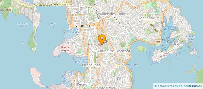 localisation de l'entreprise LE PETIT MITRON à NOUMEA