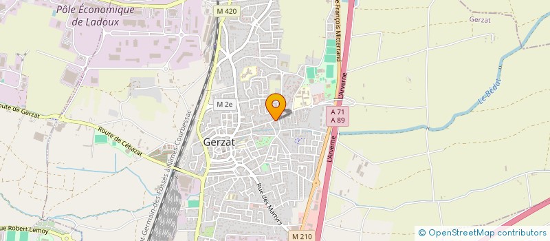 localisation de l'entreprise LE PETIT MONDE  GERZAT
