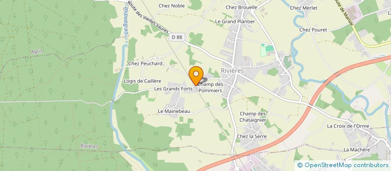 localisation de l'entreprise LE PETIT MONDE D'ECOL'ANE  RIVIERES