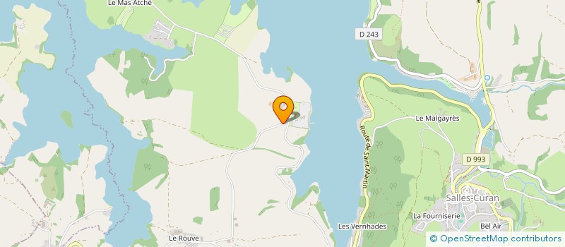 localisation de l'entreprise LE PETIT MONDE DES GENETS  SALLES-CURAN