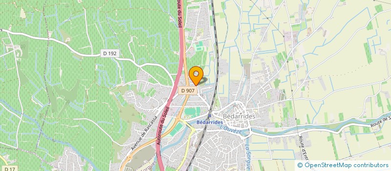 localisation de l'entreprise LE PETIT MONT THABOR  BEDARRIDES