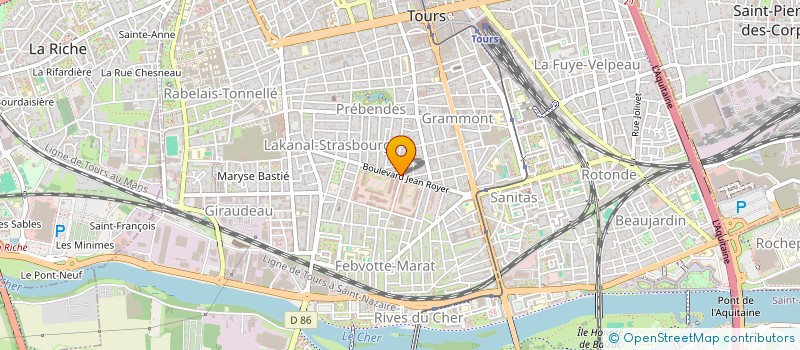 localisation de l'entreprise LE PETIT MORIER  TOURS