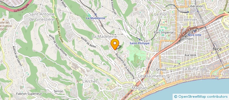 localisation de l'entreprise LE PETIT MOULIN à NICE