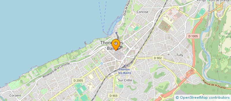 localisation de l'entreprise LE PETIT MOULIN à THONON-LES-BAINS