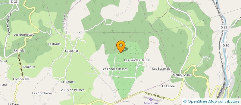 localisation de l'entreprise LE PETIT MOULIN à MARTEL