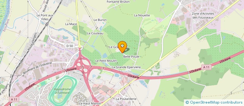 localisation de l'entreprise LE PETIT MOULIN à VERRIERES-EN-ANJOU
