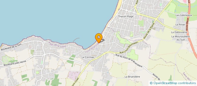 localisation de l'entreprise LE PETIT MOUSSE à LA PLAINE-SUR-MER