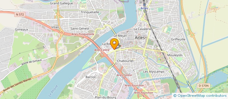 localisation de l'entreprise LE PETIT NAPLES ROQUETTE à ARLES