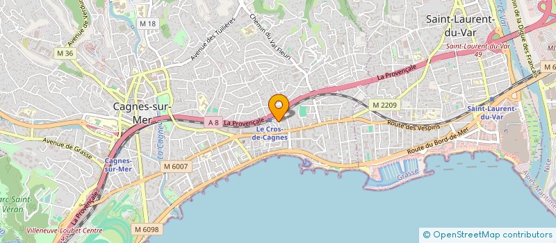 localisation de l'entreprise LE PETIT NICOIS à CAGNES-SUR-MER