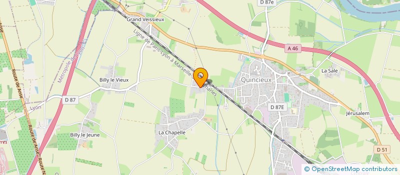 localisation de l'entreprise LE PETIT NICOLAS IMMOBILIER  QUINCIEUX