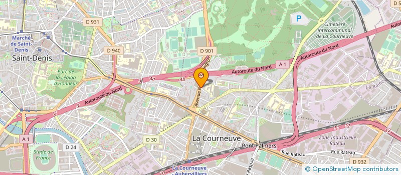 localisation de l'entreprise LE PETIT NID à LA COURNEUVE