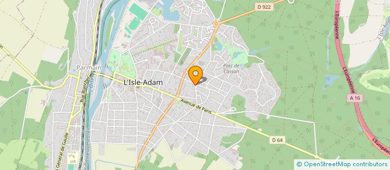 localisation de l'entreprise LE PETIT NOGENT  L'ISLE-ADAM